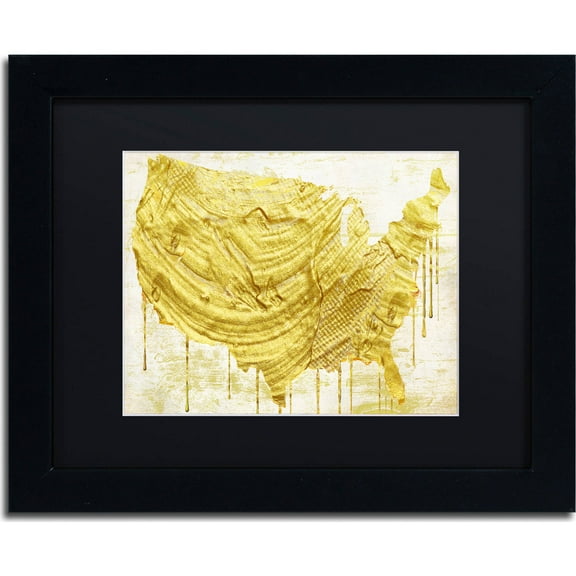 Trademark Fine Art "American Dream III" Canvas Art by Color Bakery, Black Matte, Black Frame