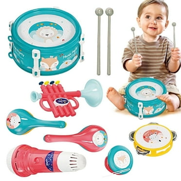 Musical Instruments Set, 8 in 1 Musical Toy for Toddlers 1-3, Baby Toys for 12-24 Months, Learning Toys for 1 2 3 Year Old Boys Girls