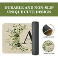 thumbnail image 4 of Spring Eucalyptus Leaves Monogram Letter A Door Mat 30 X 17 Inch Family Last Name Initial Welcome Doormat Indoor Outdoor Entrance Floor Rug Non Slip Spring Summer Decor Rubber Mats, 4 of 6