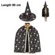 thumbnail image 1 of Halloween Costume Wizard Cape Witch Cloak with Hat with Stay Pattern Children's Role Play Party Levamdar 221155-2, 1 of 7