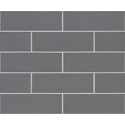MSI Urbano Graphite 4 in. x 12 in. Glossy Ceramic Gray Subway Tile (9.9 sq. ft./case)