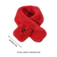 thumbnail image 3 of Lilgiuy Heated Scarf for Women & Men, Winter Warm Soft Electric Neck Warmer Wrap for Neck Pain Relief, Stiffness, Red, 3 of 5