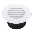 thumbnail image 1 of Unique Bargains Grille d'Aération Ronde de 4 Pouces, Diffuseur de Plafond avec Écran Blanc, 1 of 5