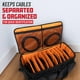 thumbnail image 2 of Organizador de cables y accesorios para guardar cables y accesorios, tamaño grande, 2 of 9