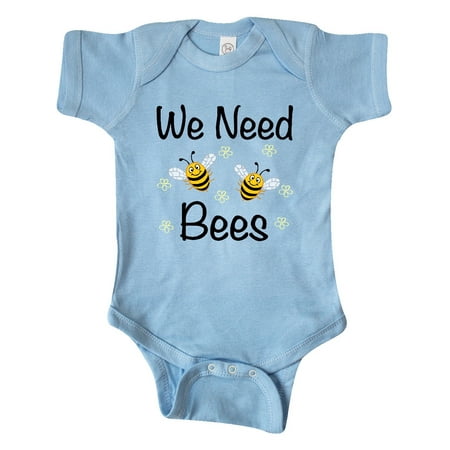 

Inktastic Beekeeping We Need Bees Gift Baby Boy or Baby Girl Bodysuit