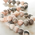 thumbnail image 2 of Bead Landing Pink & Gray Mix Agate Round Beads, 8mm, 12 Pack, 2 of 3