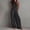 #0283-Black, variant on Womens Plain Jumpsuit Casual Loose Sleeveless Halter Straps Wide Leg Pants Baggy Overalls With Pockets