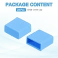 thumbnail image 3 of USB Type A Port Plugs Covers Caps, 20Pcs Silicone Anti Dust Protector for Smartwatch Telephone Computer Camera Mobile Hard Discs USB Male Ports, Blue, 3 of 6