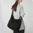 thumbnail image 2 of Canvas Tote Bag Hobo Unisex Crossbody Shoulder Bag Large Messenger Bag for Travel Work School, 2 of 5