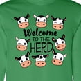 thumbnail image 4 of Inktastic Welcome to the Herd with Cute Black and White Holstein Cows Long Sleeve T-Shirt, 4 of 5