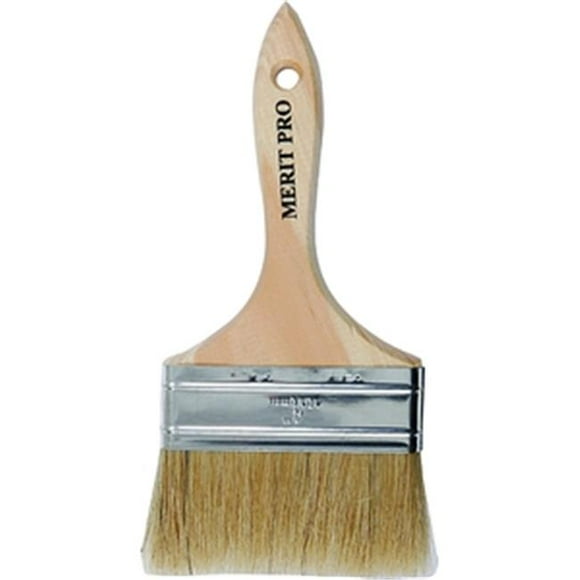 Merit Pro 490 4 in. White Bristle Chip Brush - Pack of 2