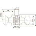 thumbnail image 5 of Design House 6-Way Universal Canton Hall and Closet Knob, Polished Brass, 5 of 14