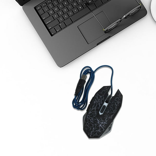 OUNONA 1Pack Gaming RGB Mouse Ergonomic Grip Design For Desktop PC Laptop Users Back to School