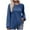 Blue, variant on qucoqpe Womens Long Sleeve Tops Casual Crewneck Tunic Sweatshirts for Legings