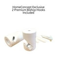 thumbnail image 4 of 1 Light Swag Plug-In Pendant 16"w Light Oatmeal Linen Drum Shade, 17' White Cord, 4 of 5