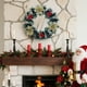 thumbnail image 5 of Artificial Winter Wreath Christmas Wreath Artificial Hanging Wreath Suitable For Front Door Fireplace Stair Railing Christmas Party Decoration, 5 of 6