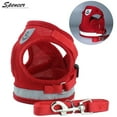 thumbnail image 3 of Spencer No Pull Dog Pet Harness Leash Set Reflective Adjustable No Choke Breathable Mesh Dog Vest Outdoor Walking Travel for Small Dogs Cats Pets "Red,M", 3 of 11
