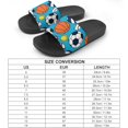 thumbnail image 2 of GZHJMY Stylish Slides for Women Men, Ball Games Basketball Football Soft Flexible Slip-on Sandals Slippers, 2 of 7