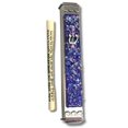 thumbnail image 1 of Sparkling Art Glass Mezuzah - 3.5 Inch - Easy Mount - Weatherproof Metal Case - Gift Box and Non-Kosher Scroll Included - Hand Made in USA by Tamara Baskin Art Glass (Blue), 1 of 4