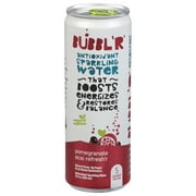 BUBBL'R Antioxidant Sparkling Water, pomegranate acai refresh'r, 12 fl oz Can