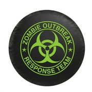 Pilot Automotive CM-06G Spare Tire Cover, Zombie Green Logo, Small