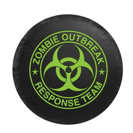 Pilot Automotive CM-06G Spare Tire Cover, Zombie Green Logo, Small