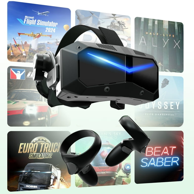 Pimax Crystal Super PCVR Headset - 50 PPD, 3840x3840 per eye Ultra