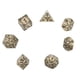 thumbnail image 2 of Juego De Dados Poliédricos, Dados Poliédricos Portátiles De 7 Piezas Metal Liso Para Fiestas Navideñas ANGGREK Tipo 1, 2 of 8