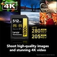 thumbnail image 4 of Tarjeta de memoria Lexar GOLD Series Professional 1800x 512GB, 4 of 8