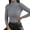 Grey, variant on Spring Tops for Women 2024, Clearance Items, Women's Casual Fashion Solid Color Turtleneck Pullover Knitted Base Top, Summer Tops for Women 2024 Trendy Khaki