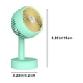 thumbnail image 3 of Matoen Desk Fan for Bedroom, Small Oscillating Desktop Fan, Rechargeable Battery Operated Fan with 3 Speeds, Quiet Portable Personal Fan for Office, Kitchen, Home, 3 of 8