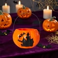 thumbnail image 4 of Halloween Pumpkin Lantern – Light-Up Handheld Jack-O'-Lantern with Sound Effects – Candy Bucket & Decoration for Kids, Parties, and Outdoor Displays, 4 of 5