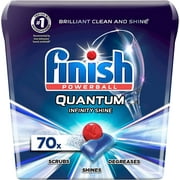 Finish Dishwasher Detergent, Quantum Infinity Shine, Fresh, 70 Tablets