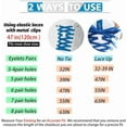 thumbnail image 5 of 2 Pairs Elastic Tieless Shoe Laces for Sneakers, No Tie Shoelaces for Adults and Kids, 5 of 10
