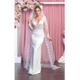 thumbnail image 1 of Long Sleeve Wedding Ivory Gown & Plus Size, 1 of 4