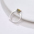 thumbnail image 4 of Womens Sterling Silver Ring Eight Hearts And Arrows Zircon With Three Layer Platinum Plating For Anniversary Ring, 4 of 7