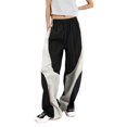thumbnail image 1 of Pantalones colombianos Gibobby de mujer Pantalones casuales sueltos con correa de múltiples bolsillos para mujer Pantalones tejidos de ropa de trabajo recta de cintura Blanco S, 1 of 5