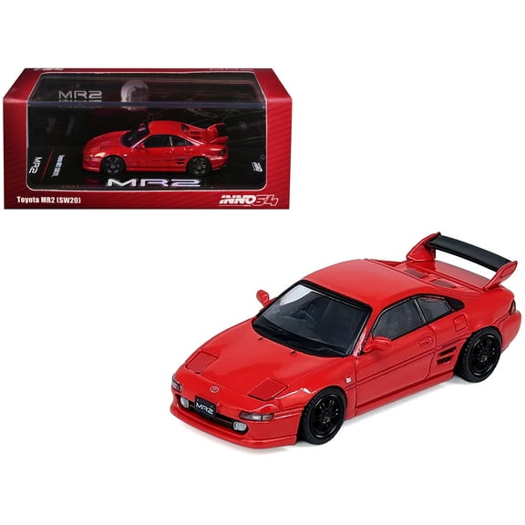 Toyota MR2 (SW20) RHD (Right Hand Drive) Red 1/64 Diecast Model Car by Inno Models