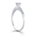 thumbnail image 3 of 14k White Gold Engagement Ring with Diamond Band Design Size 5, 3 of 4