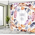 thumbnail image 5 of Ambesonne Tribal Shower Curtain, Bird Feathers Thank You, 69"Wx84"L, Multicolor, 5 of 5