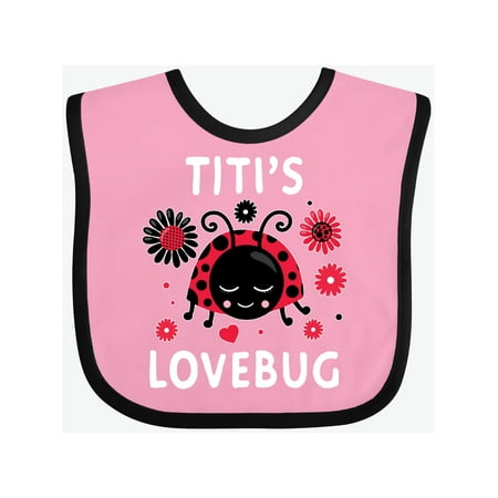 

Inktastic Valentine s Day Titi s Lovebug Gift Baby Boy or Baby Girl Bib