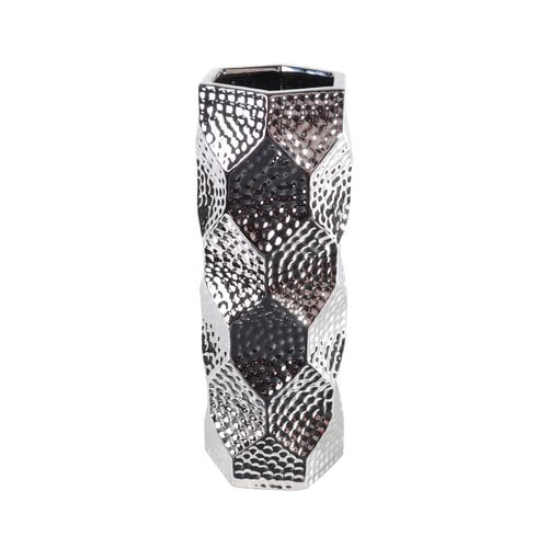 Lerman Decor's Silver Ceramic Vase