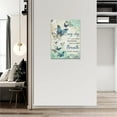 thumbnail image 3 of Butterfly Wall Art Teal Butterfly Floral Wall Decor Farmhouse Butterfly Pictures Inspirational Quotes Canvas Prints Artwork Painting Modern Home Decorations For Bathroom Girls Bedroom Living Room, 3 of 6