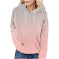 thumbnail image 1 of WILLBEST Sudadera de Mujer, Estilo Casual, con Cordones, Estampado Degradado, Manga Larga, Corte Holgado y Bolsillos X-Grande, 1 of 5