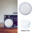 thumbnail image 4 of -2Pcs White Speaker Grille Cover 7.2 Inch, Durable ABS Horn Guard Protective Mesh for Car Audio Subwoofer, 4 of 6