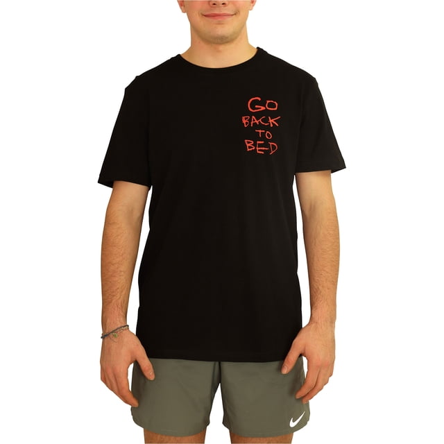 Elevenparis Hombre Go Back To Bed Graphic T-Shirt negro L