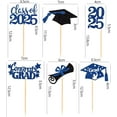 thumbnail image 2 of 60 Pcs 2025 Graduation Cupcake Toppers,Glitter Class of 2025 Cupcake Toppers 2025 Congrats Grad Cap Diploma Cupcake Picks for Graduation Theme Party Cake Decorations,Gold, 2 of 10