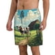 thumbnail image 2 of Fotbe Prairie Pasture Cow Trajes de Baño Estampados para Hombre, Shorts de Verano de Secado Rápido, Ropa de Playa, Bañadores-Large, 2 of 6
