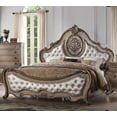 thumbnail image 7 of Luxurious Traditional Design 3pc set Queen Bed 2x Nightstands Formal Bedroom Vintage Oak Finish Tufted Headboard Footboard, 7 of 7