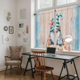 thumbnail image 5 of Coastal Beach Kitchen Curtain for Berdoom Living Room Cafe 45 Inch Length, Blue Gnomes Summer Ocean Sea Wave Starfish Beige Tiers Curtains Light Filtering Drapes Window Treatment 2 Panels 52"Wx45"L, 5 of 8